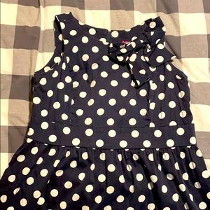 Navy Blue polka dot dress